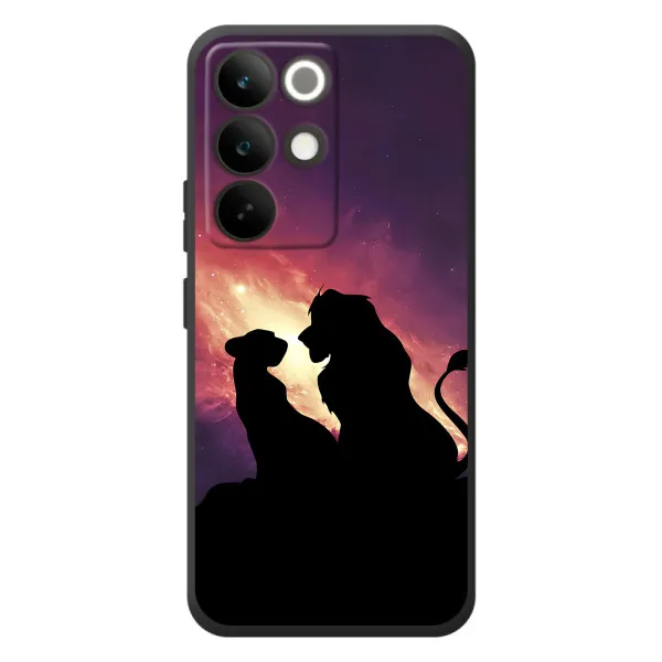 Чехол с принтом «Силуэт Симба и Налу» для Realme C85 Pro