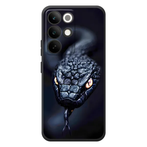 Чехол с принтом «Черная змея» для Realme C85 Pro Чехол с принтом «Черная змея» для Realme C85 Pro