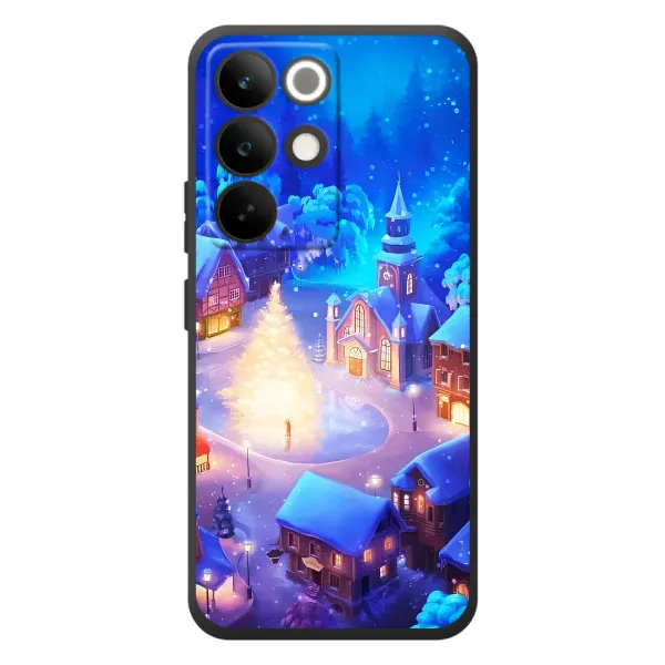 Чехол с принтом «Рождественский город» для Realme C85 Pro