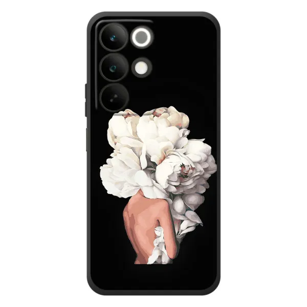 Чохол з принтом «Білі квіти» для Realme C85