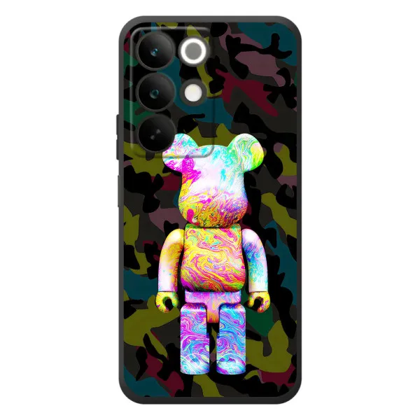 Чохол з принтом «Яскравий Bearbrick» для Realme C85