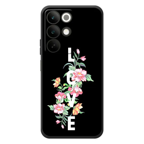 Чохол з принтом «Квіти LOVE» для Realme C85