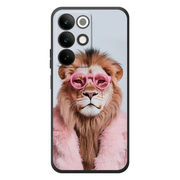 Чохол з принтом «Лев в окулярах» для Realme C85