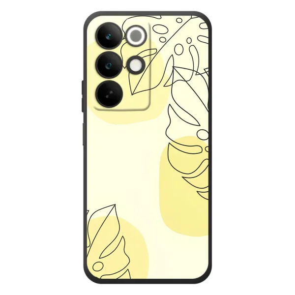 Чохол з принтом «Жовта монстера арт» для Realme C85