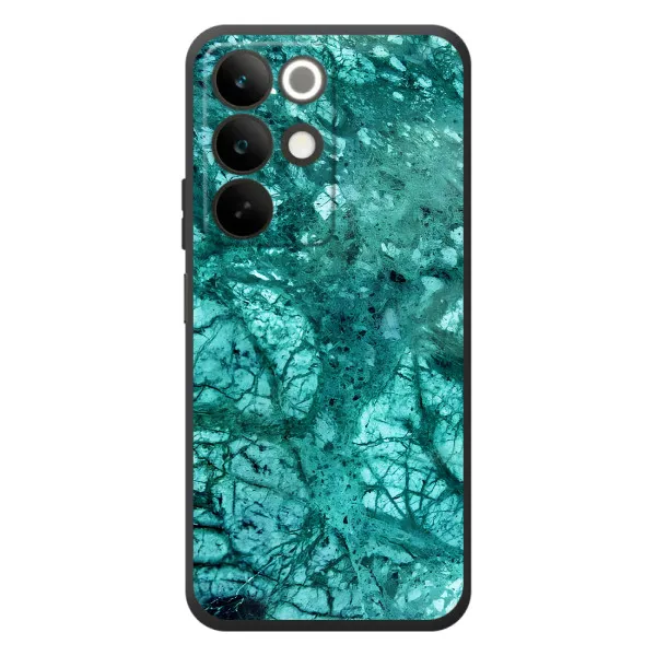 Чохол з принтом «Зелений мрамор» для Realme C85