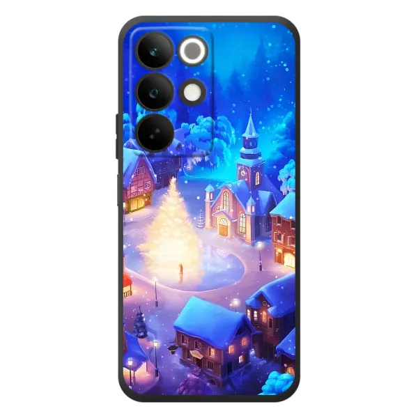 Чохол з принтом «Різдвяне місто» для Realme C85