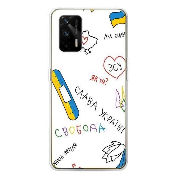 Чехол с принтом «Стикер» для Realme GT 5G