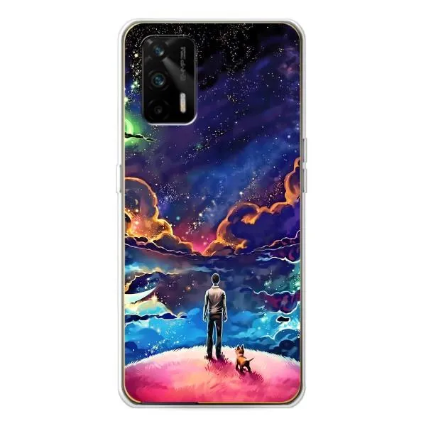 Чехол с принтом «Галактический вид» для Realme GT 5G