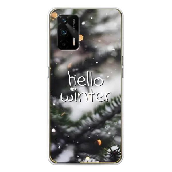 Чехол с принтом «Hello winter» для Realme GT 5G