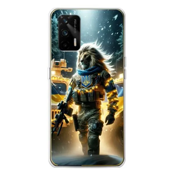 Чехол с принтом «ЛЕВ ЗСУ» для Realme GT 5G