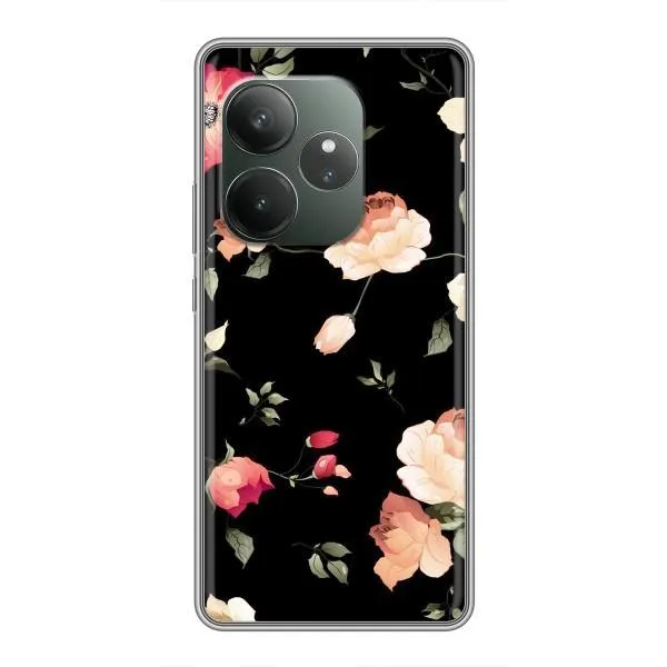 Чехол с принтом «Розочки» для Realme GT 6 Чехол с принтом «Розочки» для Realme GT 6