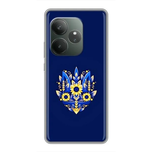 Чехол с принтом «Цветочный Герб» для Realme GT 6
