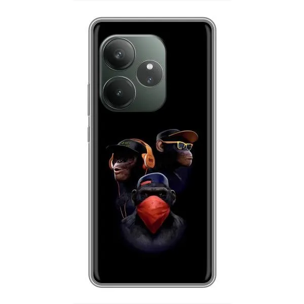 Чохол з принтом «Три мавпи» для Realme GT 6