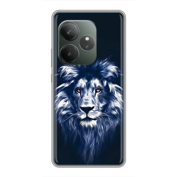 Чохол з принтом «Синій Лев» для Realme GT 6 Чохол з принтом «Синій Лев» для Realme GT 6