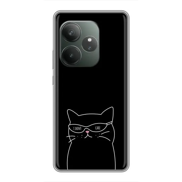 Чохол з принтом «Байдужий кіт» для Realme GT 6 Чохол з принтом «Байдужий кіт» для Realme GT 6