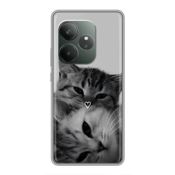 Чохол з принтом «Пара котів» для Realme GT 6 Чохол з принтом «Пара котів» для Realme GT 6