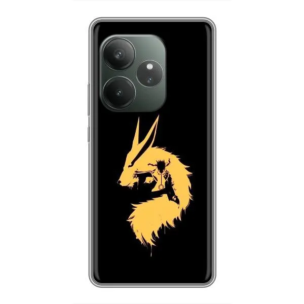 Чехол с принтом «силуэт Курама Наруто» для Realme GT 6