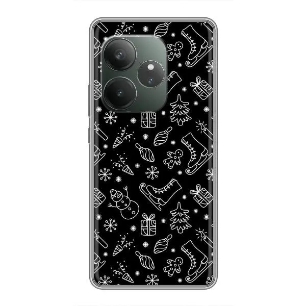 Чохол з принтом «Новорічний фон» для Realme GT 6