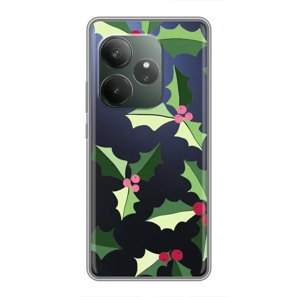 Чохол з принтом «Різдвяний фон» для Realme GT 6