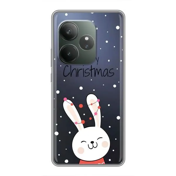 Чохол з принтом «Різдвяний заєць» для Realme GT 6