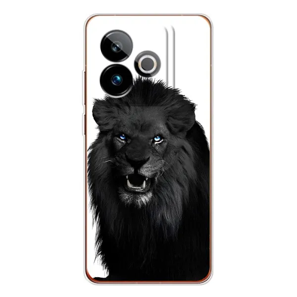 Чехол с принтом «Черный ЛЕВ» для Realme GT 7