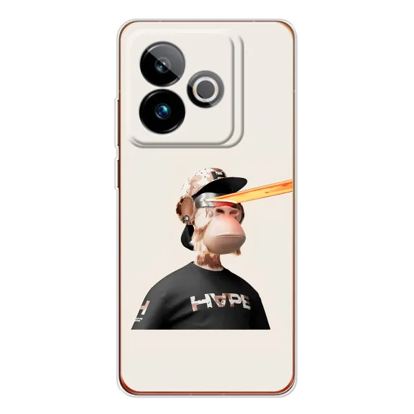 Чехол с принтом «обезьяна NFT в очках» для Realme GT 7