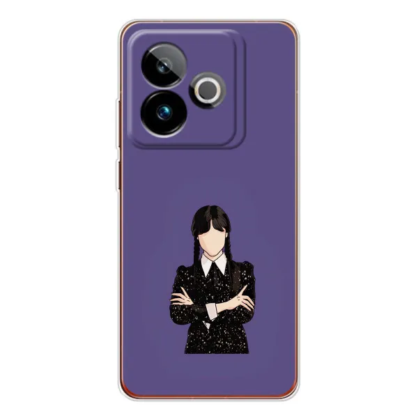 Чехол с принтом «Уэнздей в черном» для Realme GT 7
