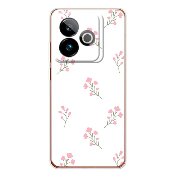 Чехол с принтом «Розовые цветы» для Realme GT 7 Чехол с принтом «Розовые цветы» для Realme GT 7