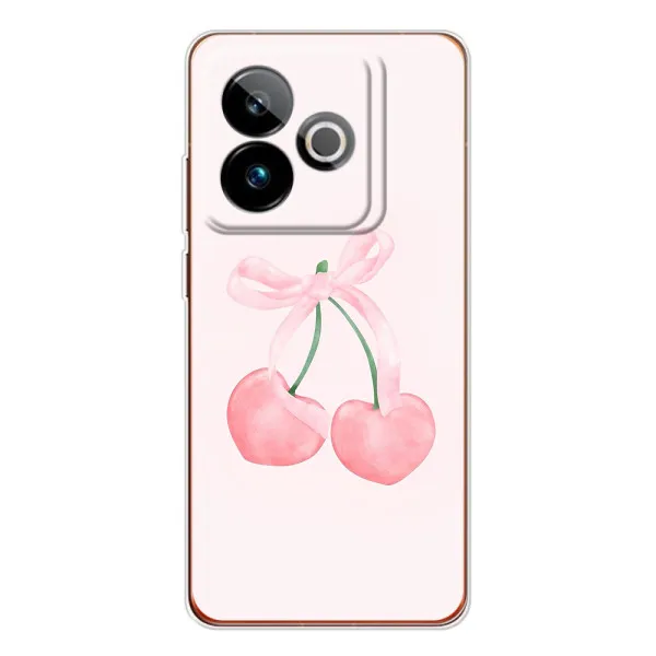 Чехол с принтом «Розовые вишни» для Realme GT 7 Чехол с принтом «Розовые вишни» для Realme GT 7