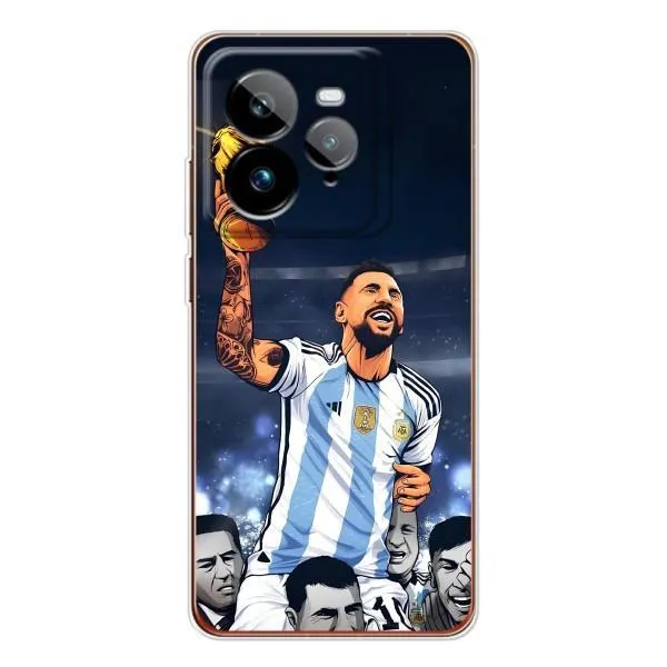 Чохол з принтом «Мессі з кубком» для Realme GT 7Pro