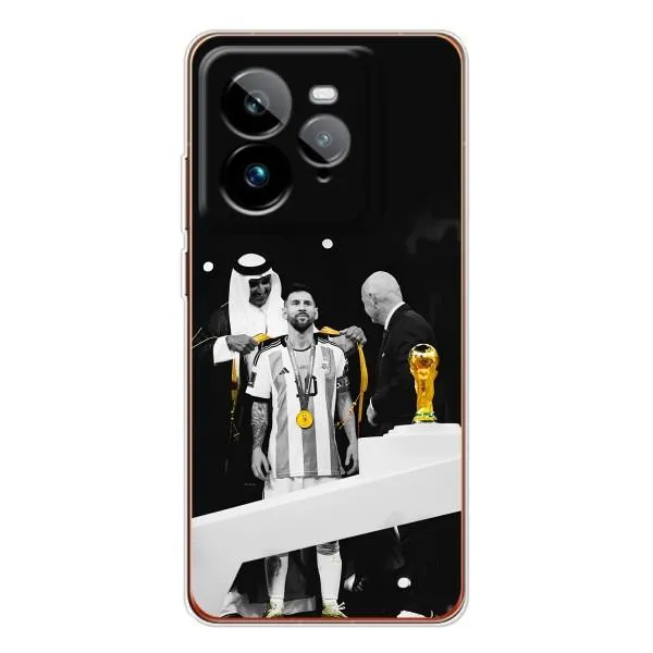 Чохол з принтом «Мессі коронований» для Realme GT 7Pro
