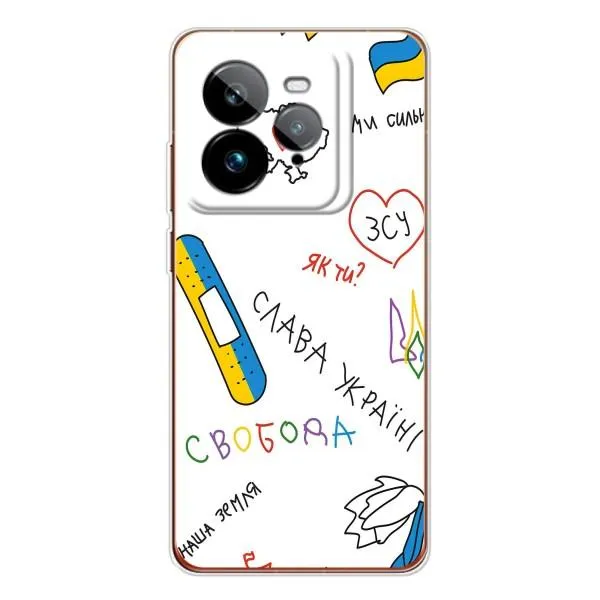 Чехол с принтом «Стикер» для Realme GT 7Pro