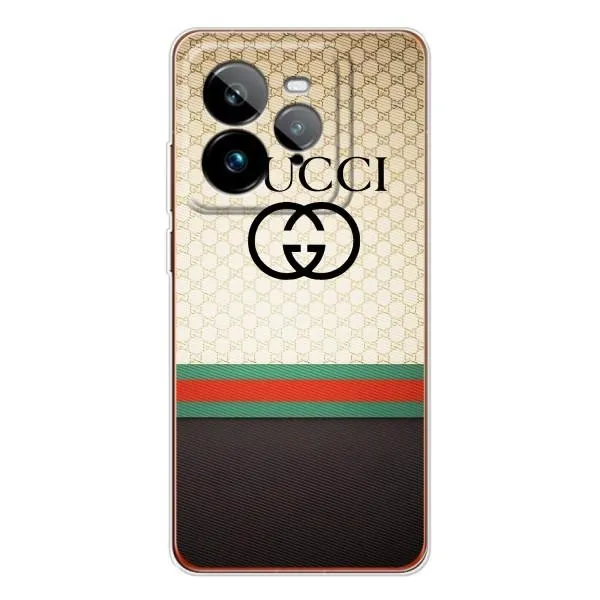 Чехол с принтом «GUCCI стиль» для Realme GT 7Pro Чехол с принтом «GUCCI стиль» для Realme GT 7Pro