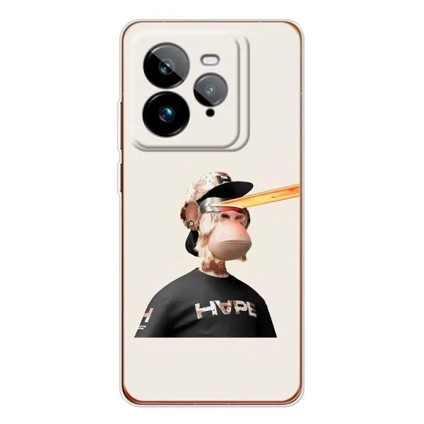Чохол з принтом «мавпа NFT в окулярах» для Realme GT 7Pro