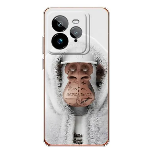 Чохол з принтом «мавпа NFT в тату» для Realme GT 7Pro