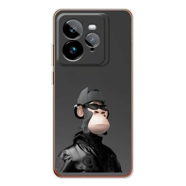 Чохол з принтом «стильна мавпа NFT» для Realme GT 7Pro
