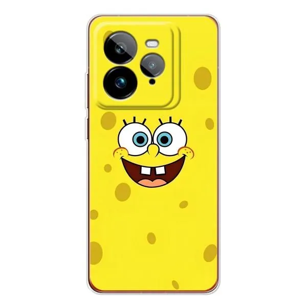 Чехол с принтом «Мордашка Спанч Боба» для Realme GT 7Pro Чехол с принтом «Мордашка Спанч Боба» для Realme GT 7Pro