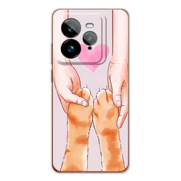 Чохол з принтом «Любовь до котиків» для Realme GT 7Pro Чохол з принтом «Любовь до котиків» для Realme GT 7Pro