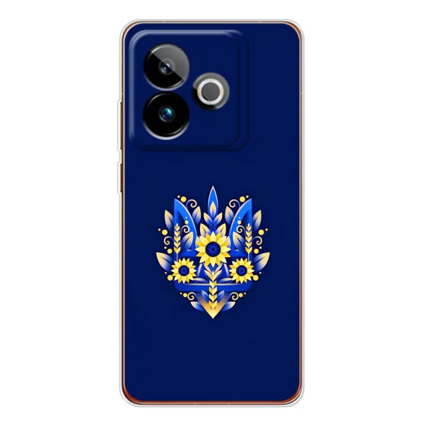 Чехол с принтом «Цветочный Герб» для Realme GT 7T
