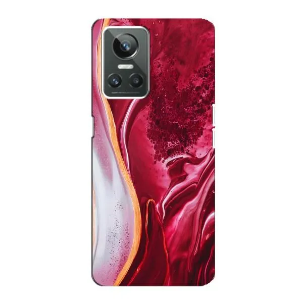 Чехол с принтом «Мрамор красный» для Realme GT Neo 3