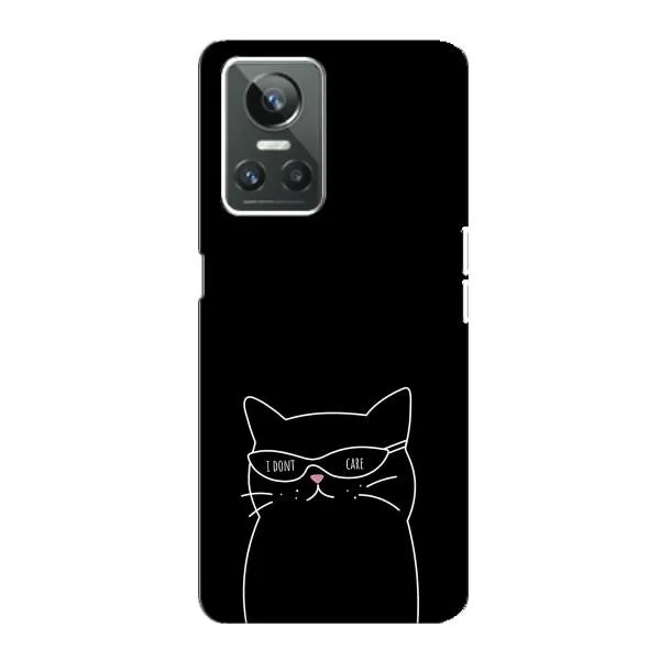 Чехол с принтом «Равнодушный кот» для Realme GT Neo 3