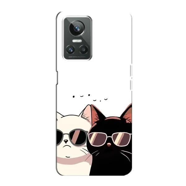 Чехол с принтом «Коты в очках» для Realme GT Neo 3