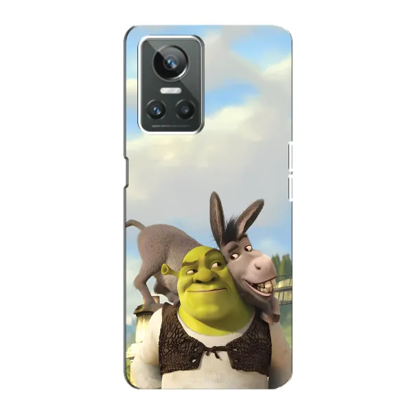 Чехол с принтом «Шрек и Осел» для Realme GT Neo 3 Чехол с принтом «Шрек и Осел» для Realme GT Neo 3