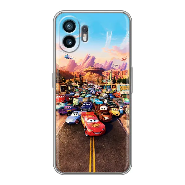 Чехол с принтом «Тачки на трассе» для Realme GT Neo 5 SE (5G)