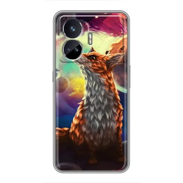 Чехол с принтом «Лисица в космосе» для Realme GT Neo 5