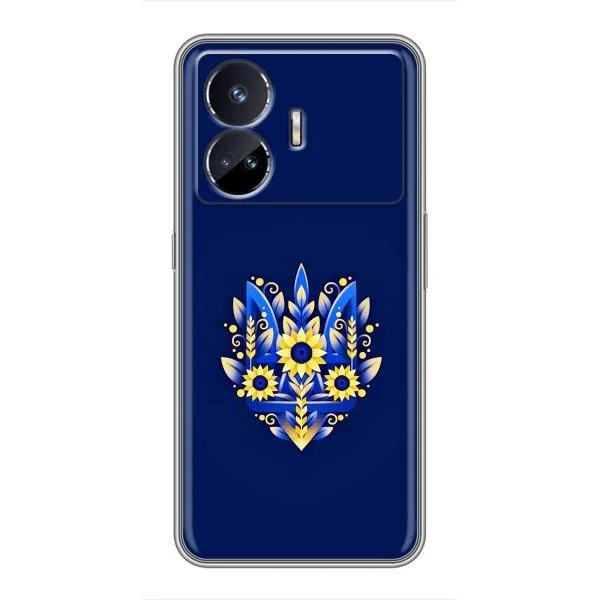 Чехол с принтом «Цветочный Герб» для Realme GT Neo 5 Чехол с принтом «Цветочный Герб» для Realme GT Neo 5