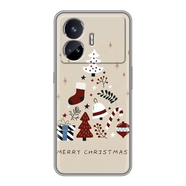 Чехол с принтом «Merry Christmas» для Realme GT Neo 5
