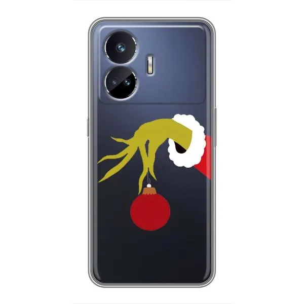 Чехол с принтом «Гринч с игрушкой» для Realme GT Neo 5
