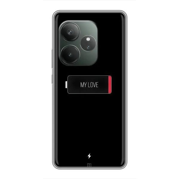 Чехол с принтом «Love battery» для Realme GT Neo 6 SE