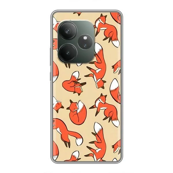 Чехол с принтом «Лисички» для Realme GT Neo 6 SE